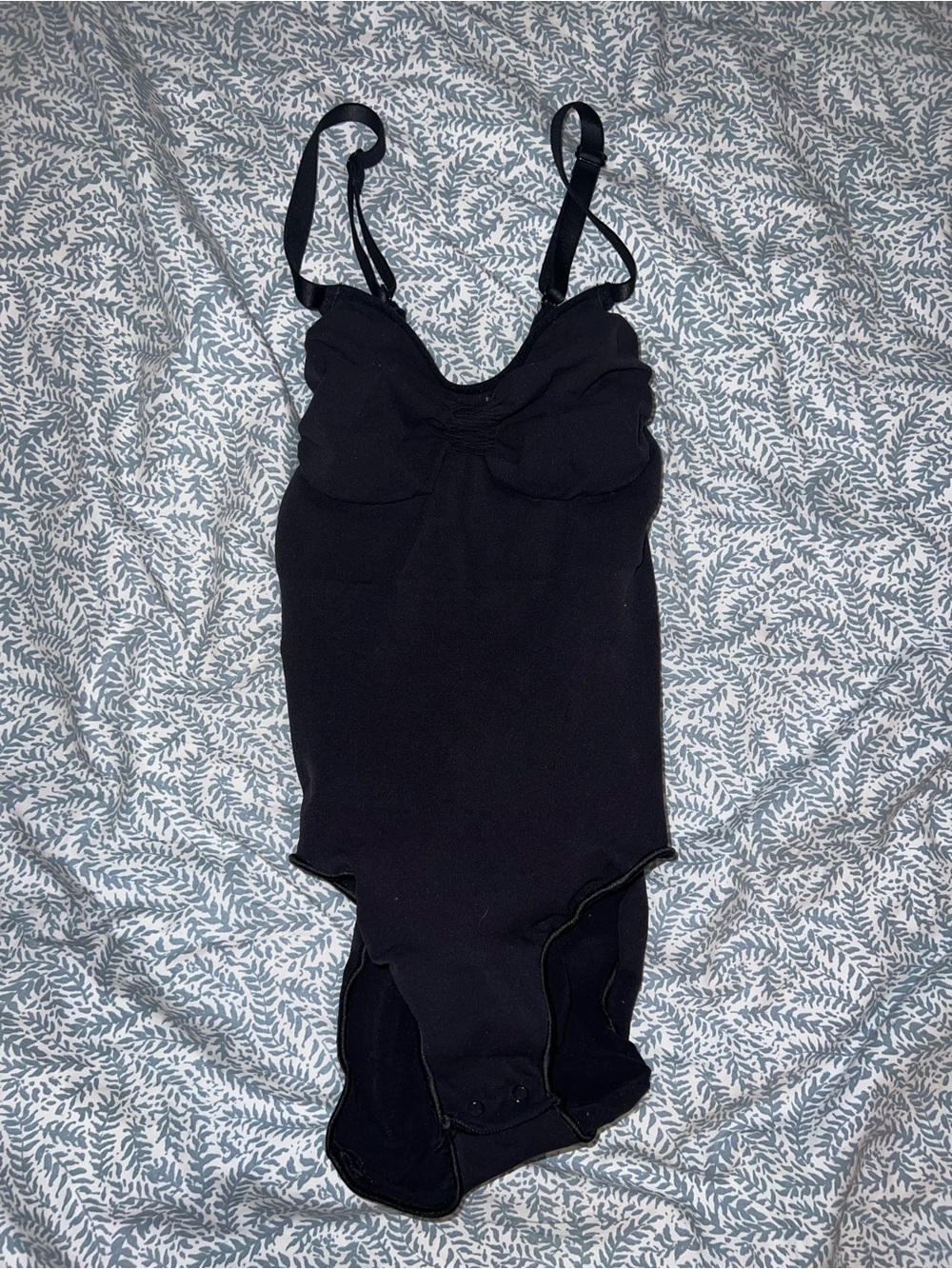 SKIMS Black Seamless Bodysuit